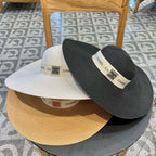 WIDE BRIM STRAW HAT WHITE 672707