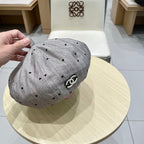 BERET HAT POLKA DOT MO GRAY 672671
