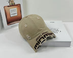 MM DISTRESSED EMBROIDERED BASEBALL CAP DENIM