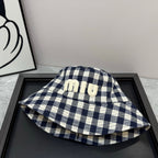 MM BUCKET CHECKED PATTERN WITH LOGO