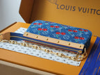 LV x TM M13994 Pochette Accessoires 22cm Blue Monogram Denim With Cherry Motif GHW