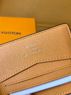 LV M25795 Multiple Wallet Dark Blue Teal Green Cowhide
