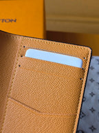 LV Pocket Organizer Dark Blue Teal Green Cowhide