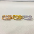 HM Buckle Diamond 3 Ring