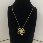 VCA Double Flower Necklace Pendant Full Diamond