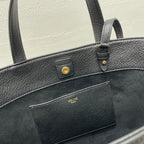 MINI CABAS ANAÏS CUIR TRIOMPHE 21 IN BLACK GRAINED CALFSKIN