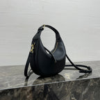 CELINE 25S TEEN LULU BAG 24 IN BLACK CALFSKIN GOLD HARDWARE
