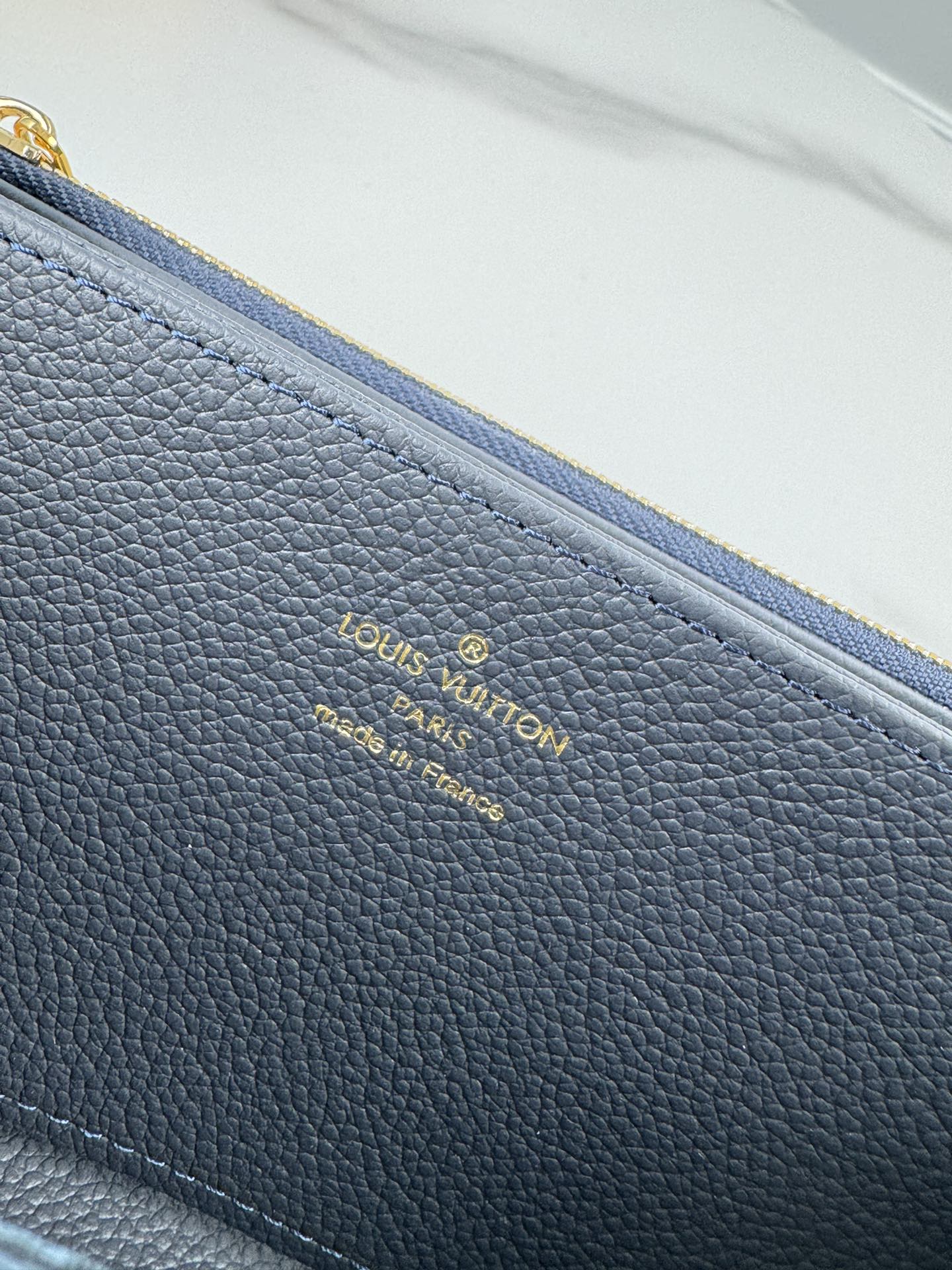 LV Zippy Wallet Black Beige Monogram Empreinte Leather 221539