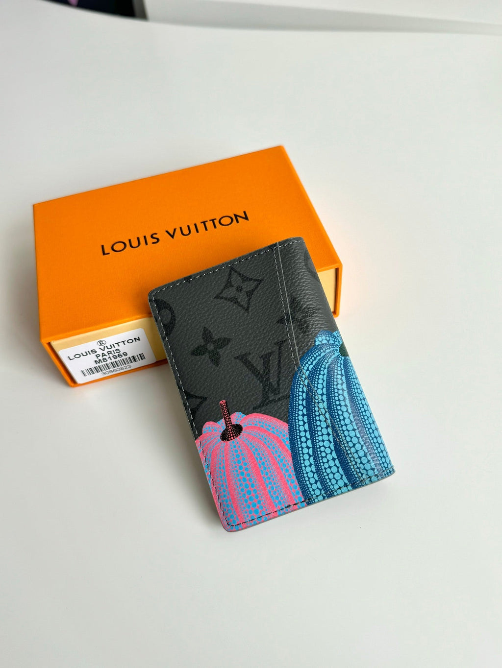 LV x YK Pumpkins Pocket Organizer Monogram Eclipse Canvas 221438