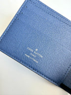 LV Multiple Wallet Black Blue Taiga Cowhide 221440
