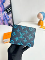 LV M82323 Multiple Wallet Navy Blue Monogram Cowhide Leather 221265