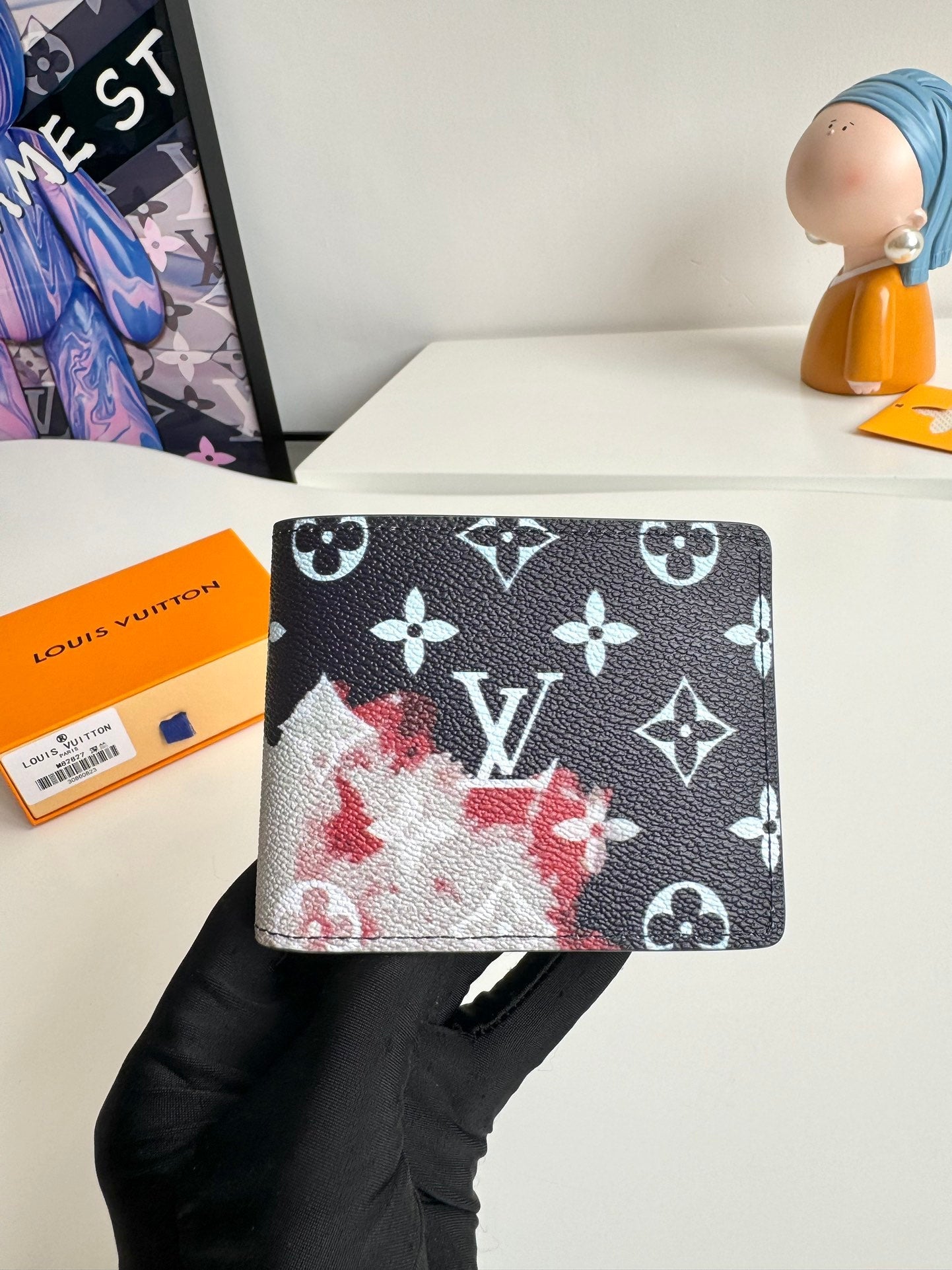 LV Multiple Wallet Ink Blue Monogram Canvas 221271