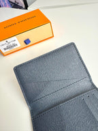 LV Pocket Wallet Ink Blue Monogram Canvas 221272