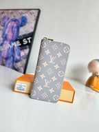 LV Zipper Wallet Trianon Gray Monogram Canvas GHW 221280