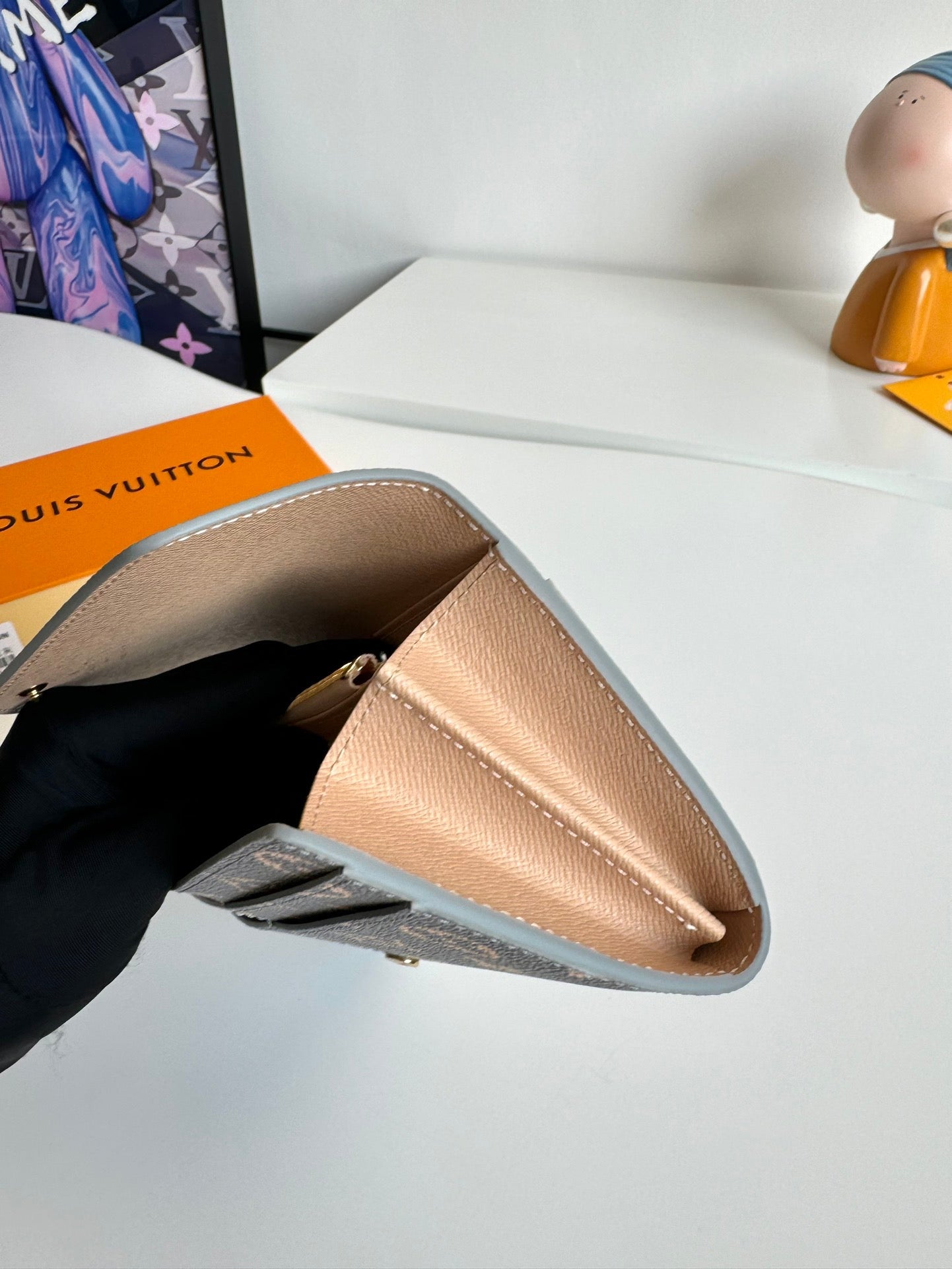 LV Sarah Wallet Trianon Gray Monogram Canvas GHW 221281