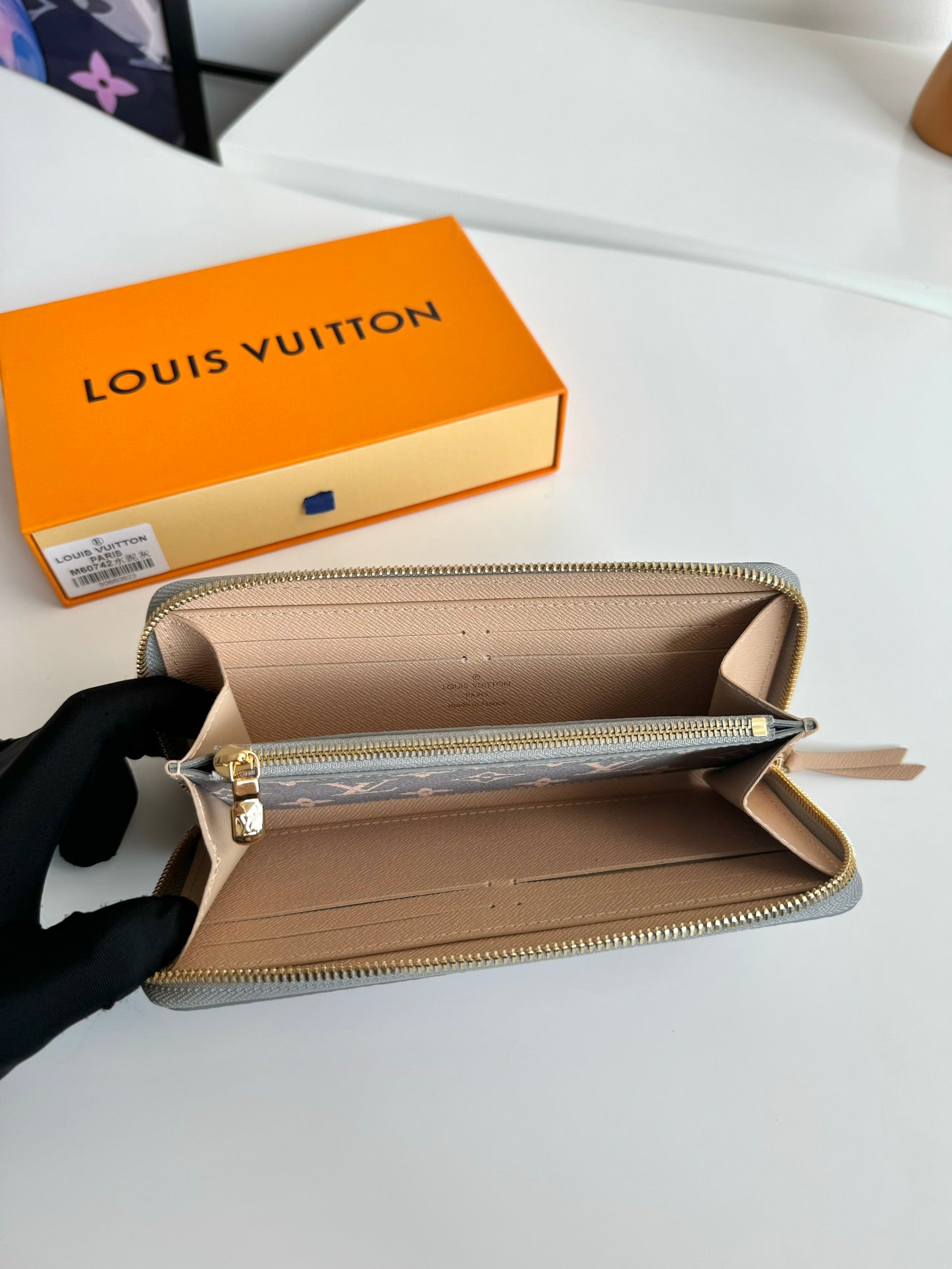 LV Clemence Wallet Trianon Gray Monogram Canvas GHW 221282