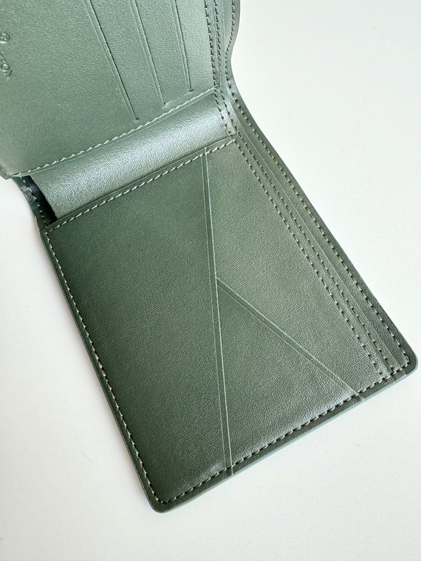 LV Multiple Wallet Green Ostrich Pattern 221308