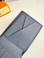 LV Multiple Wallet Navy Blue Monogram Gradient Canvas 221313