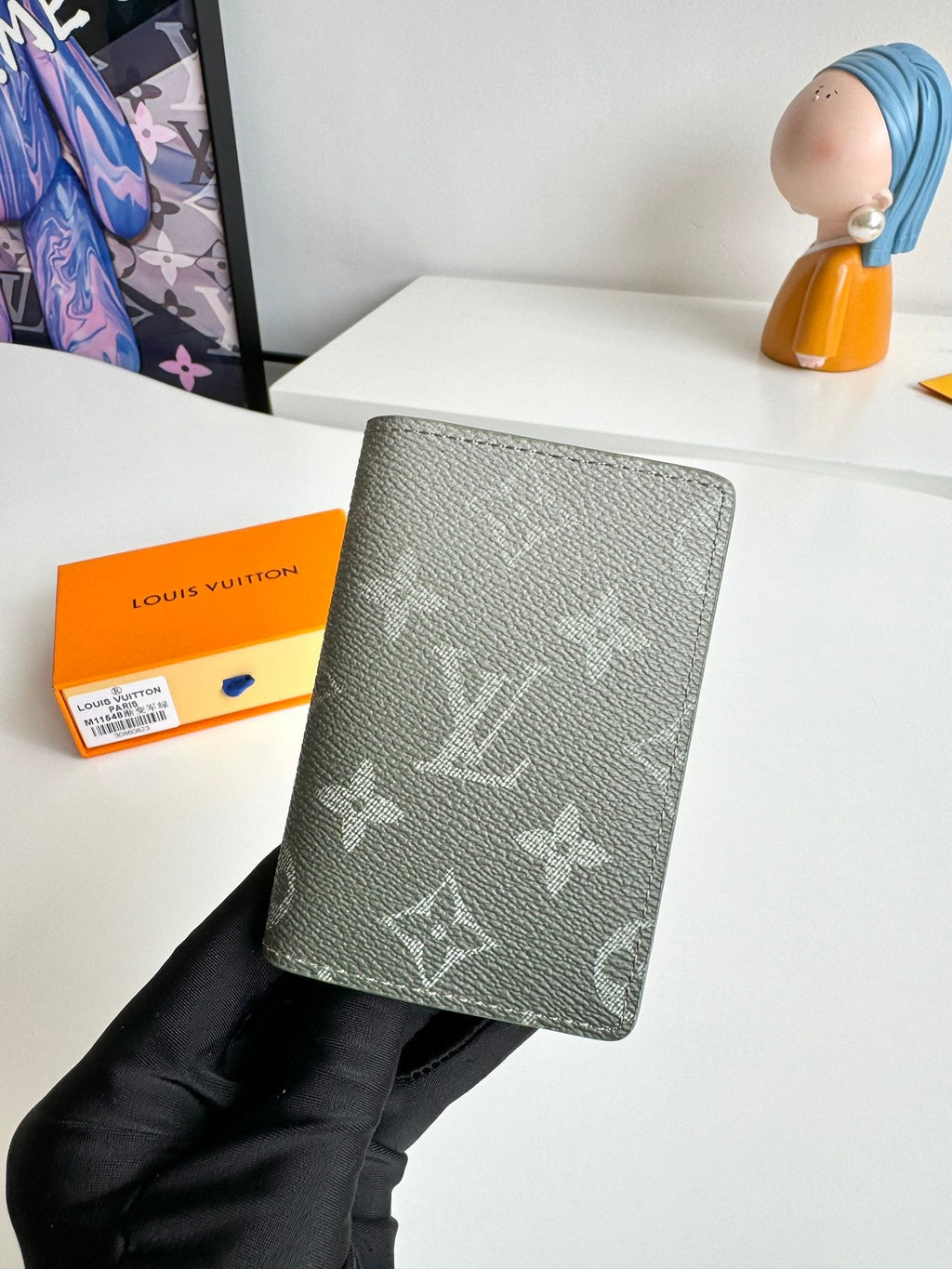 LV Pocket Wallet Green Monogram Gradient Canvas 221317