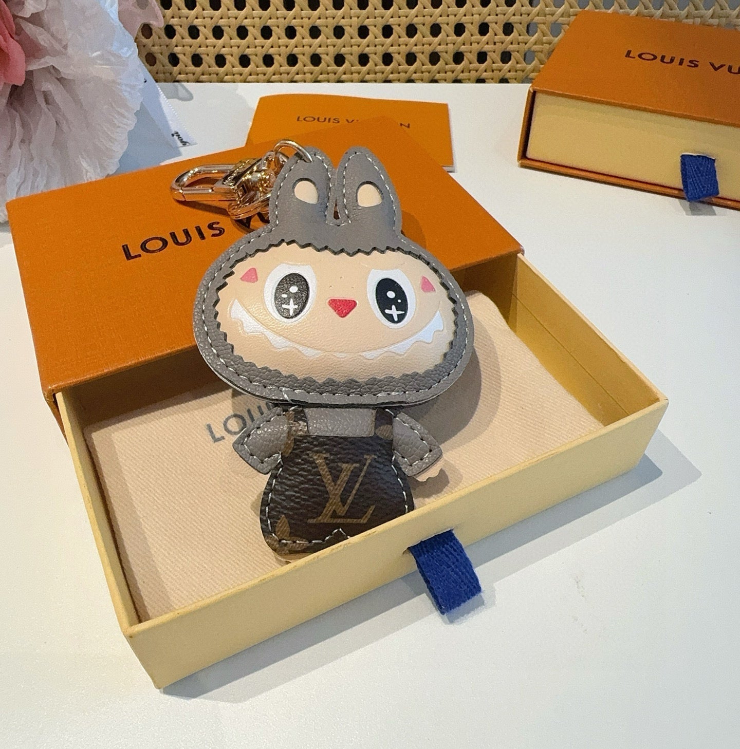 LV Brown Labubu Charm