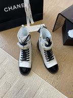 ALPHABET MARTIN BOOTS IN WHITE LAMBSKIN
