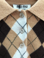 MIUMIU KNIT POLO SHIRT STYLE 248