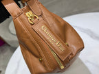 CD Hobo Bag 23 With Chain Brown Calfskin
