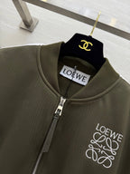 Loewe 25 Logo Jersey Track Jacket Green Cotton