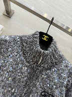 CHANEL 25S HERRINGBONE KNIT JACKET 270