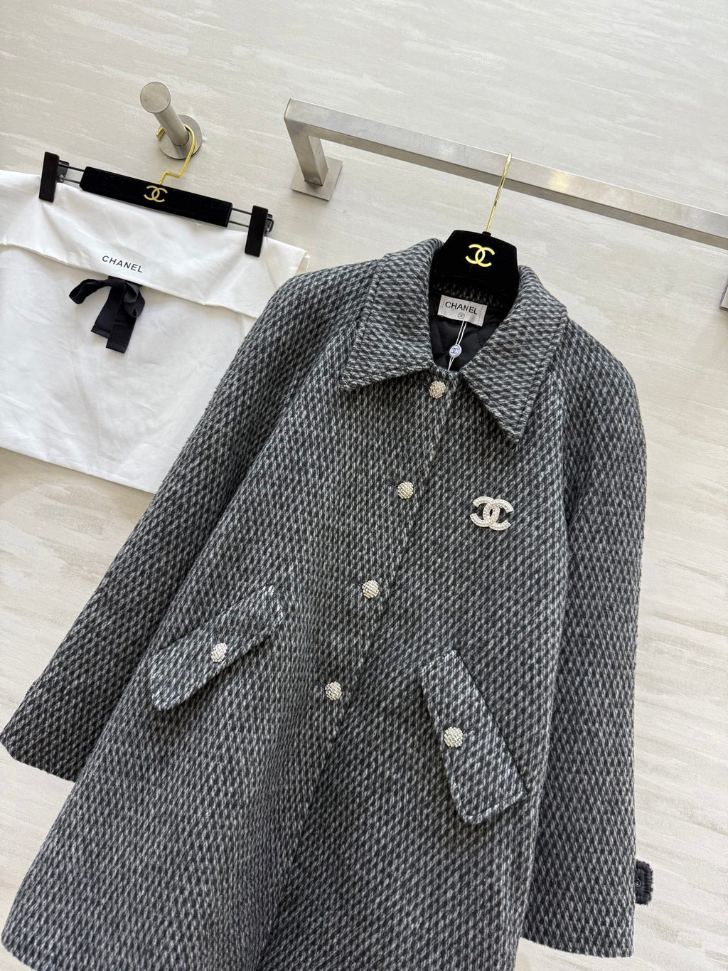 CHANEL 25S ALPACA COAT 267
