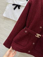 CHANEL 25S V-NECK TWEED JACKET 609