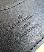 MULTIPLE WALLET 10CM BLACK CALFSKIN