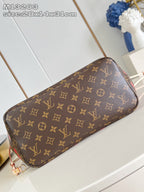 LV x TM Neverfull MM 31cm Brown Cherry Monogram Canvas