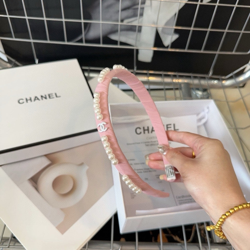 HEADBAND BLUSH PINK SILK 168621