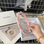 HEADBAND BLUSH PINK SILK 168621