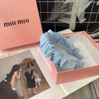 PEARL HAIRBAND IN SKY BLUE CHIFFON 332064