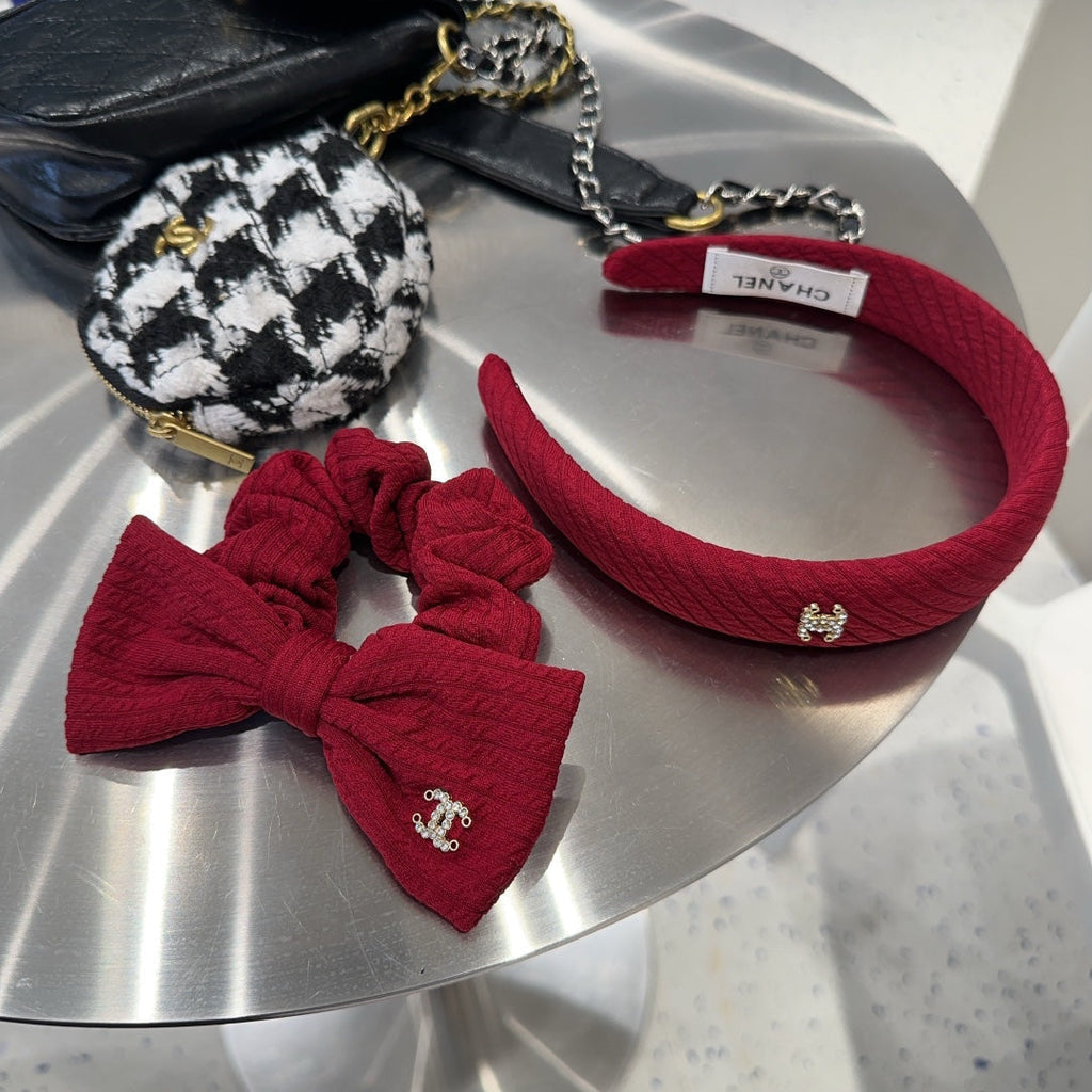 RUBY RED FABRIC HAIRBAND 410903