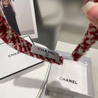 CHERRY RED MIX WHITE WOOL HAIRBAND 412546
