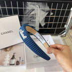 NAVY BLUE FABRIC HAIRBAND 423659