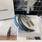 BLACK DENIM FABRIC HAIRBAND 423664