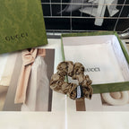 SCRUNCHIE IN BEIGE AND EBONY CANVAS 429353