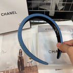 CLASSIC BLUE DENIM FABRIC HAIRBAND 432853