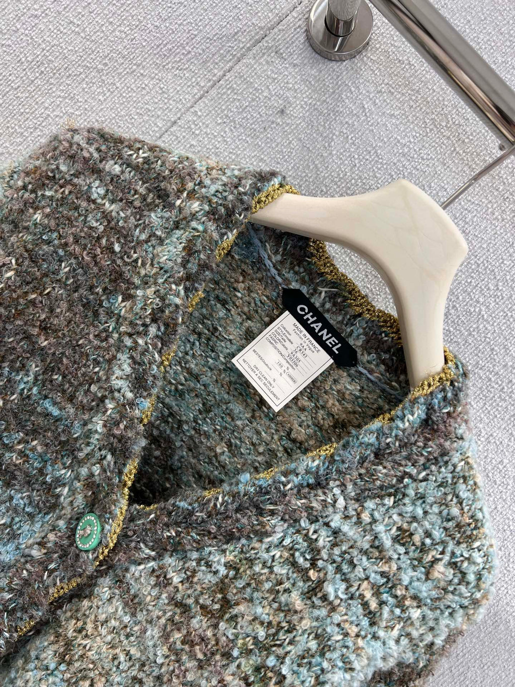 CHANEL 25S KNITTED WOOL COAT 233443