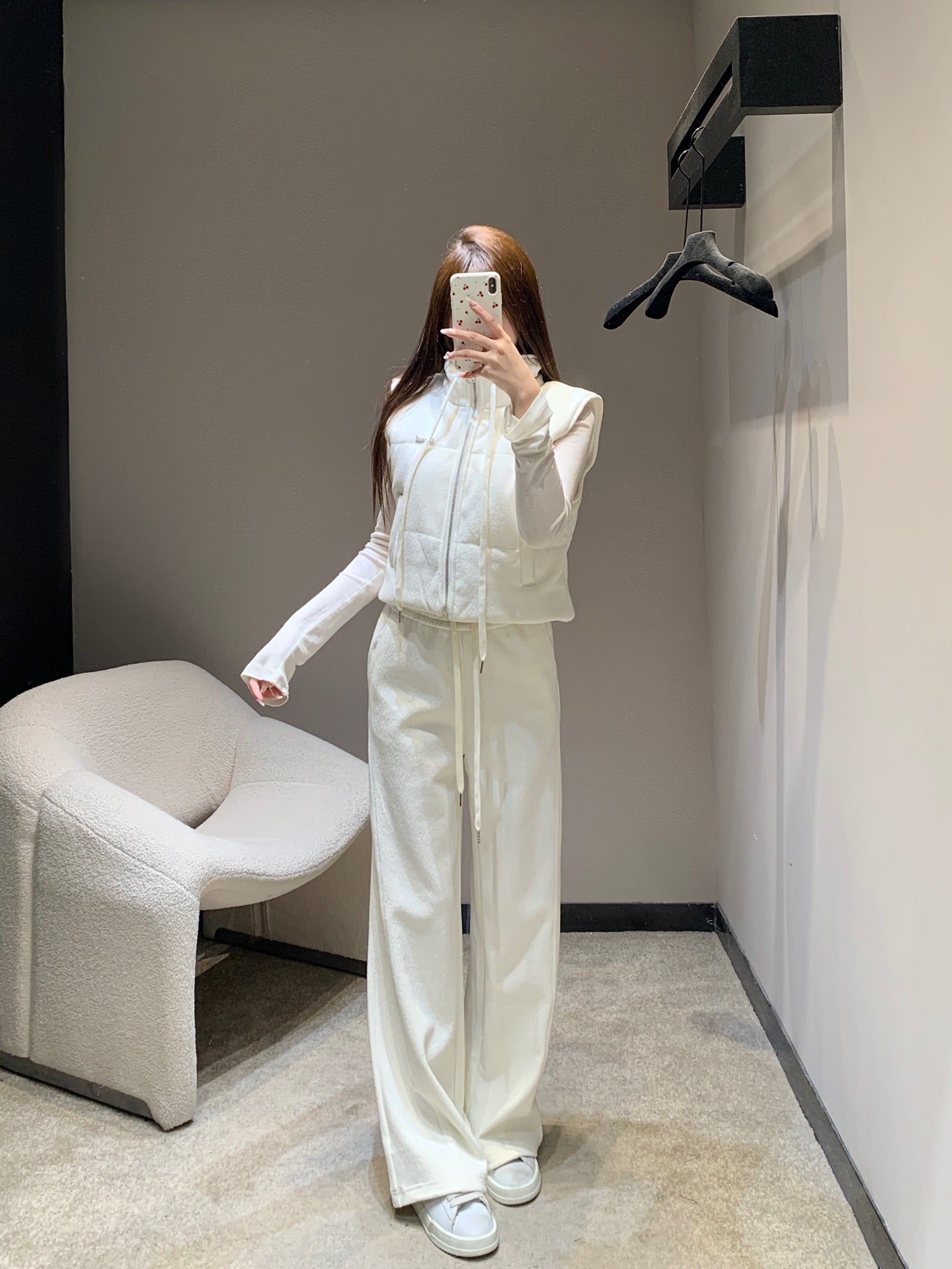 CHANEL 25S KNIT BLAZER AND DRAWSTRING PANTS SET 388