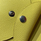 CALVI DUO COMPACT CARD HOLDER IN JAUNE DE NAPLES EPSOM CALFSKIN
