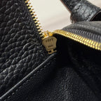 HERMES 25S MINI LINDY 19 IN BLACK CALFSKIN GOLD HARDWARE