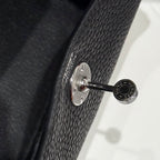 HERMES 25S MINI LINDY 19 IN BLACK CALFSKIN SILVER HARDWARE