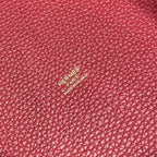 HERMES 25S PICOTIN LOCK 22 IN ROSSO ANCORA RED CALFSKIN GOLD HARDWARE
