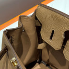 25S HERMES BIRKIN 30 IN COFFEE CALFSKIN GOLD HARDWARE