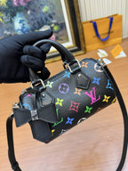 LV Nano Speed 16cm Black Multicolore Monogram Canvas 206013